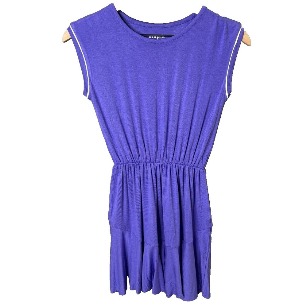 Kidpik‎ Girls Size 10 Medium Purple A-Line Pleated Dress Sleeveless Preppy